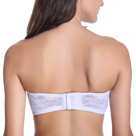 DOBREVA See-Through Underwire Strapless Lace Bra - Picture 2 of 7